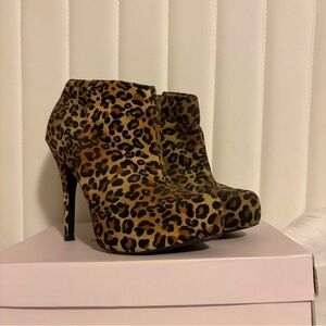 New Look Leopard Print Heeled Boots
